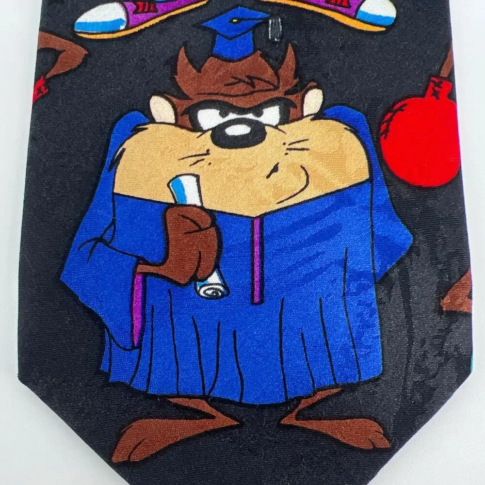 90s Taz Tasmanian Devil Looney Tunes Mania neck tie 1990s vintage